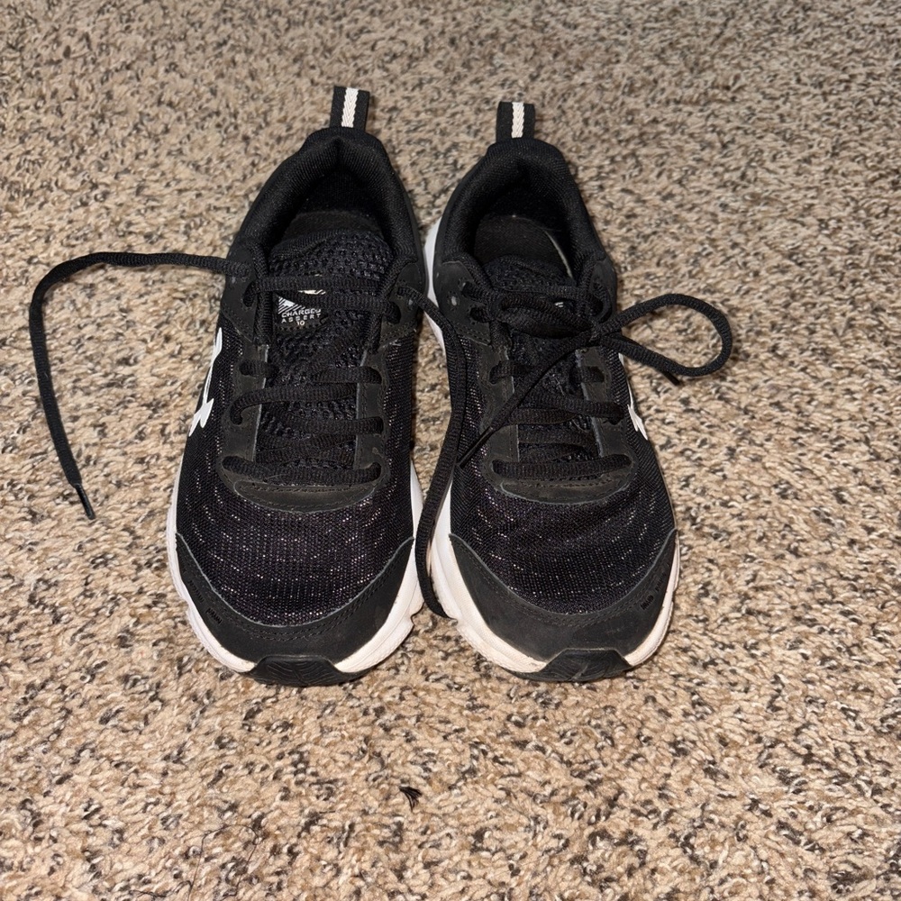 Under Armour Black and White Sneakers